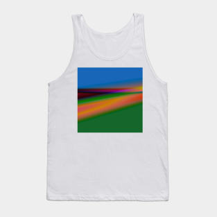 RED BLUE GREEN TEXTURE ART Tank Top